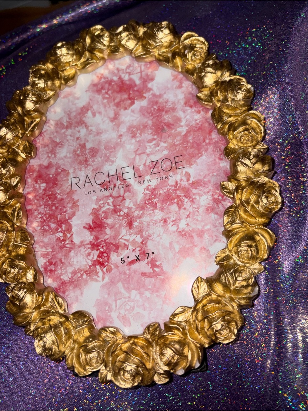 Rachel Zoe Gold Roses Picture Frame - Picture 2 of 5